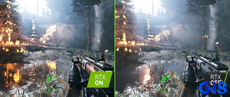 Hiệu ứng ray-tracing trong game bắn súng đồ họa đẹp pc, tái hiện ánh sáng và bóng đổ chân thực, mang đến trải nghiệm thị giác đỉnh cao.