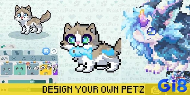 Giao diện gameplay đơn giản và dễ gây nghiện của Pixel Pets