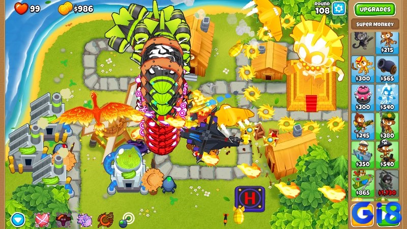 Bloons TD 6 – Khỉ chiến đấu chống bong bóng.