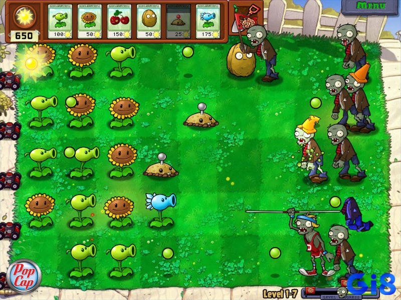 Plants vs. Zombies – Cuộc chiến vui nhộn giữa cây và xác sống.