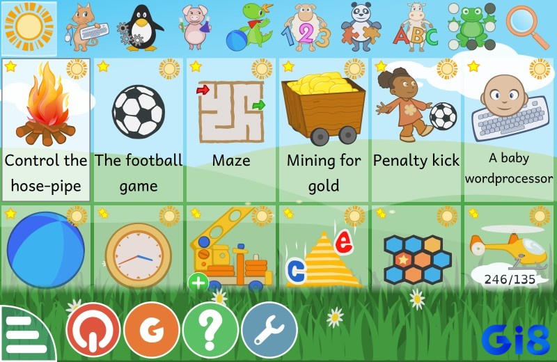 Game phổ thông hơn 100 hoạt động học tập vui nhộn giúp trẻ rèn luyện tư duy và kỹ năng cơ bản.
