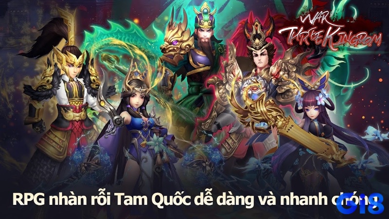 RPG Tam Quốc – tập trung phát triển nhân vật và khám phá cốt truyện.